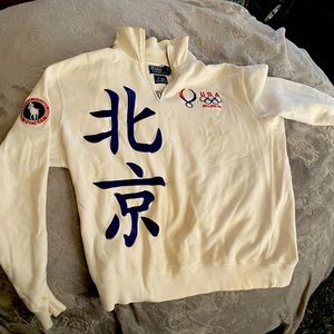 Ralph Lauren polo Beijing Olympics half zip pullover